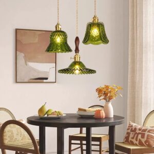 Green Glass Chandelier