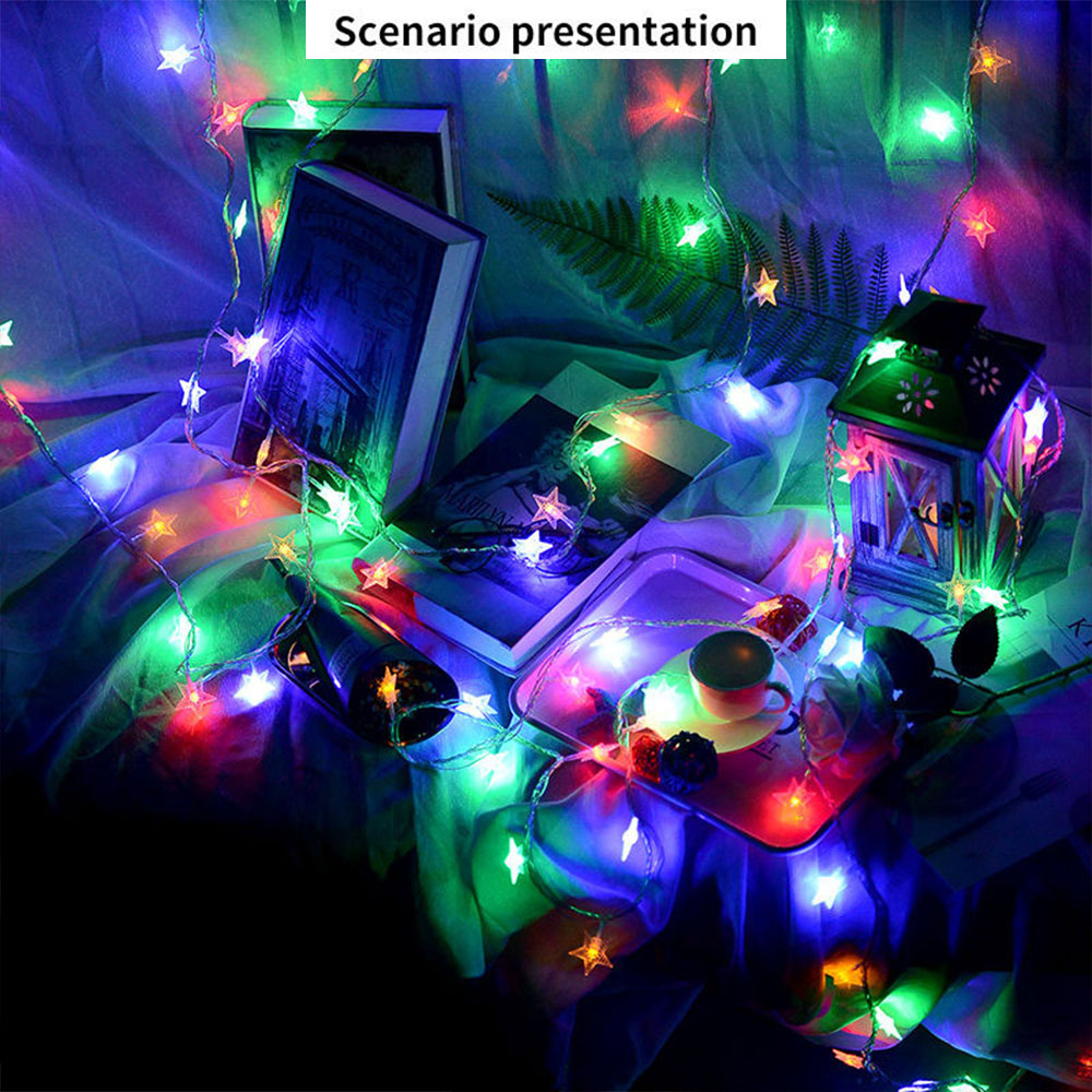 Multicolor Stars String Lights(USB)