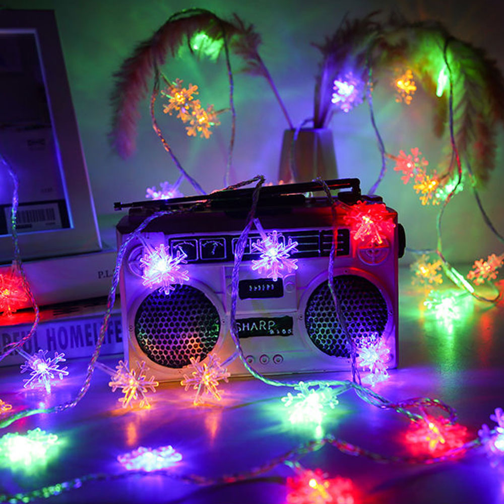 Multicolor Snowflake String Lights(USB)