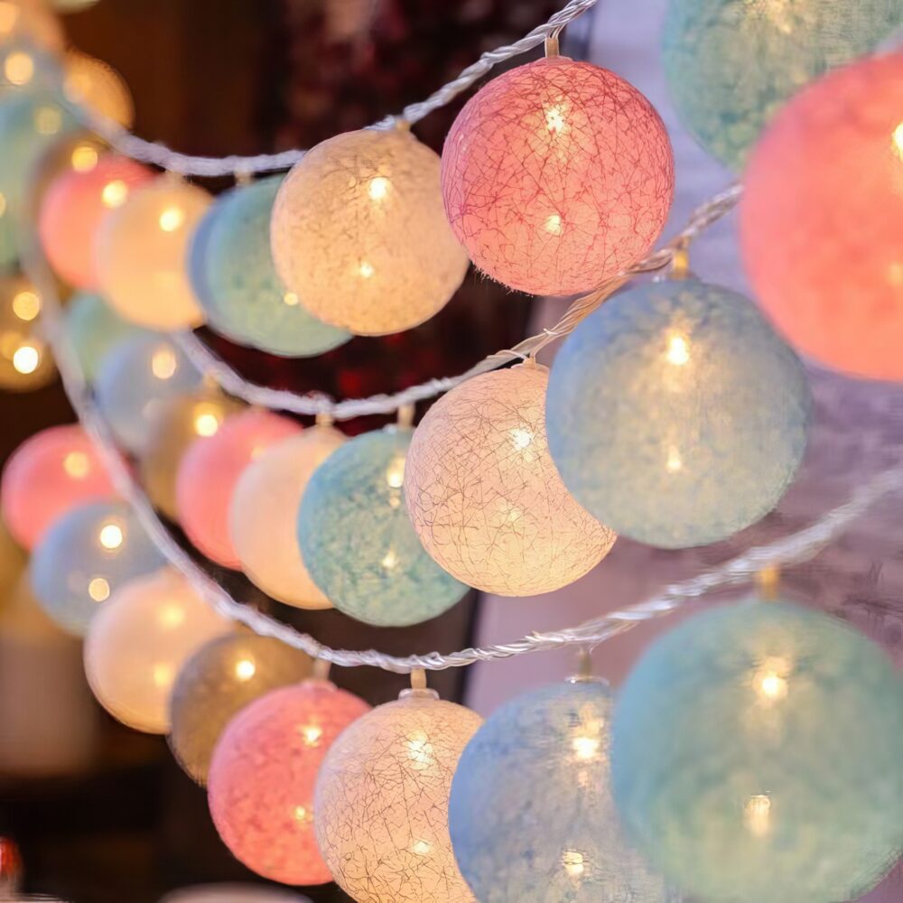 Cotton Thread Ball Light String